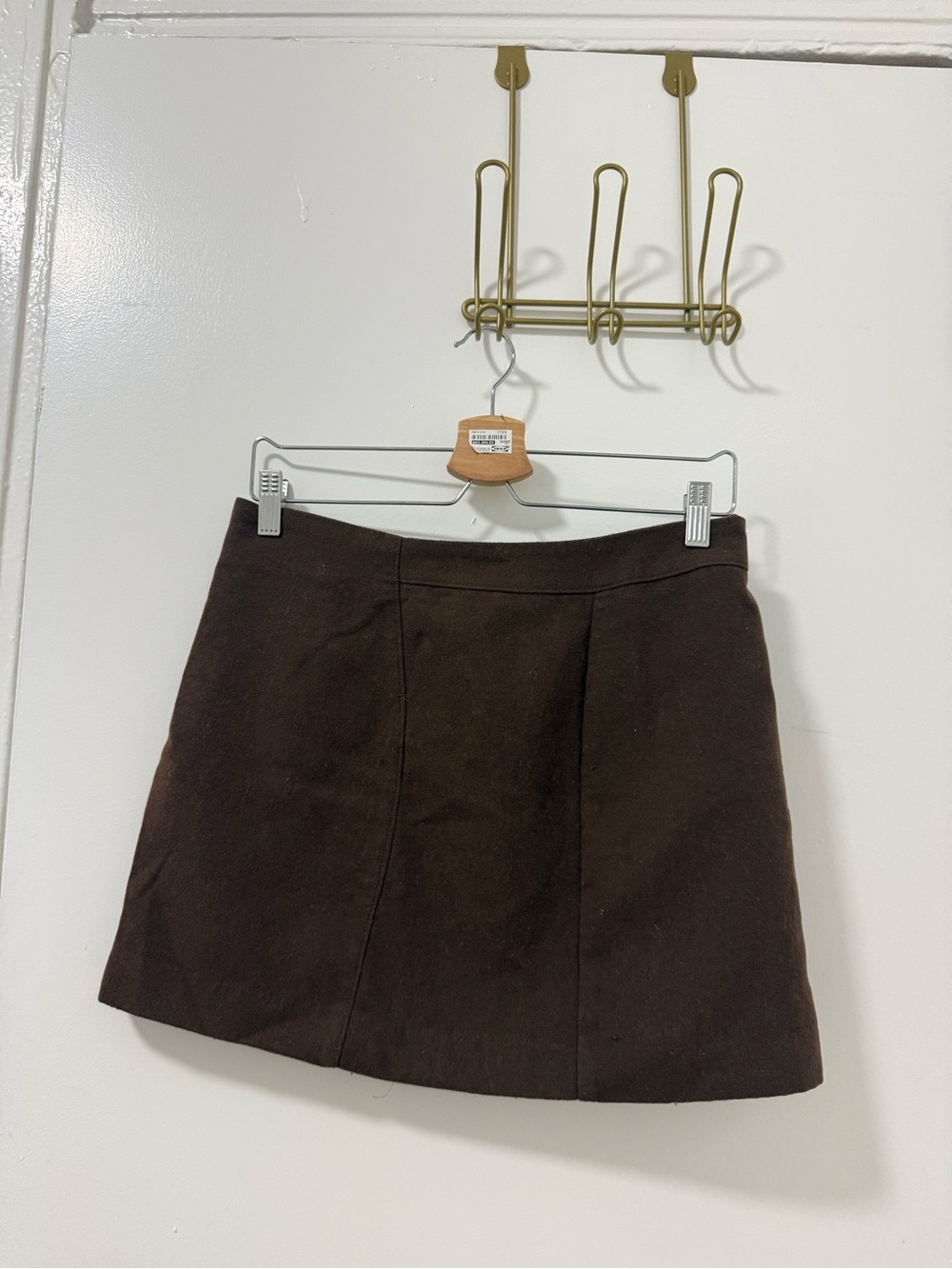 Mango Dark Brown Mini Skirt